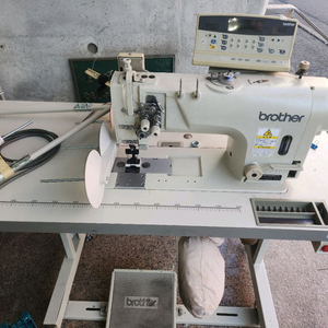 브라더 쌍침 무소음 직결, 사절, 자동 급유 미싱