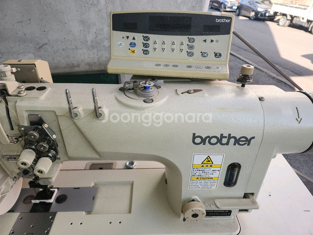 브라더 쌍침 무소음 직결, 사절, 자동 급유 미싱--1