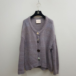 에리카카발리니 모헤어 울 블렌드 버튼 믹스 가디건 S사이즈