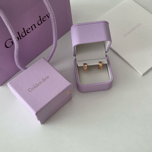 골든듀 18k 로즈골드 귀걸이