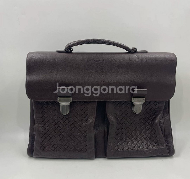 보테가베네타 인트레치아토 레더 서류가방--0