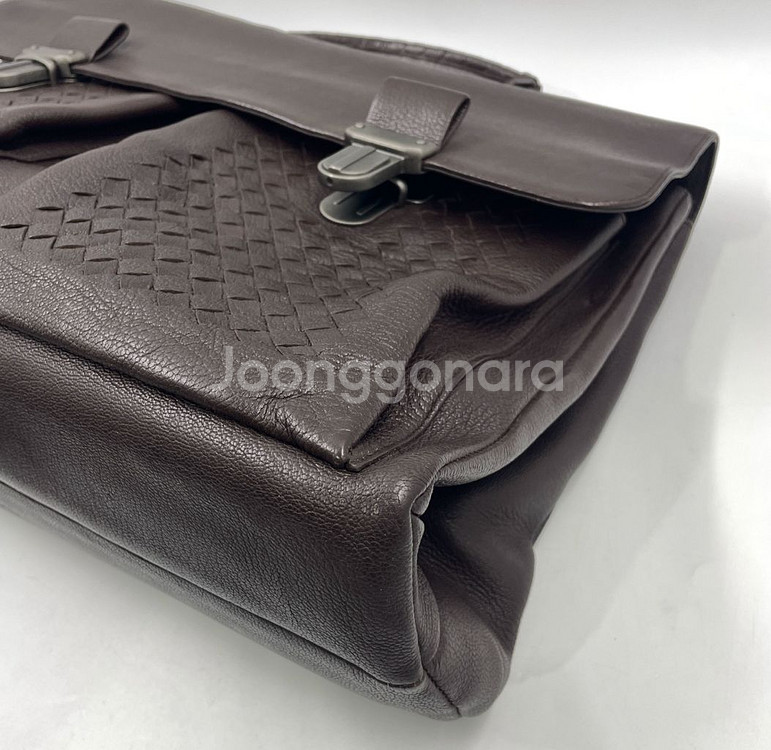 보테가베네타 인트레치아토 레더 서류가방--4