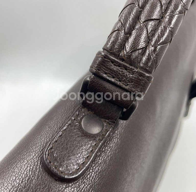 보테가베네타 인트레치아토 레더 서류가방--6