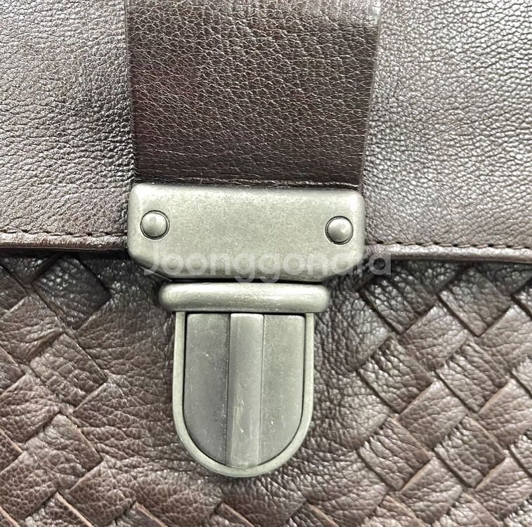 보테가베네타 인트레치아토 레더 서류가방--7