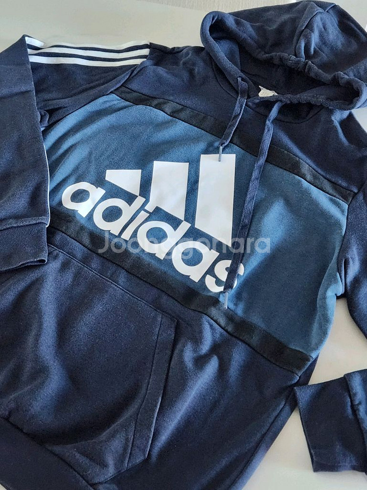 아디다스 기모 후드 맨투맨 티셔츠--1