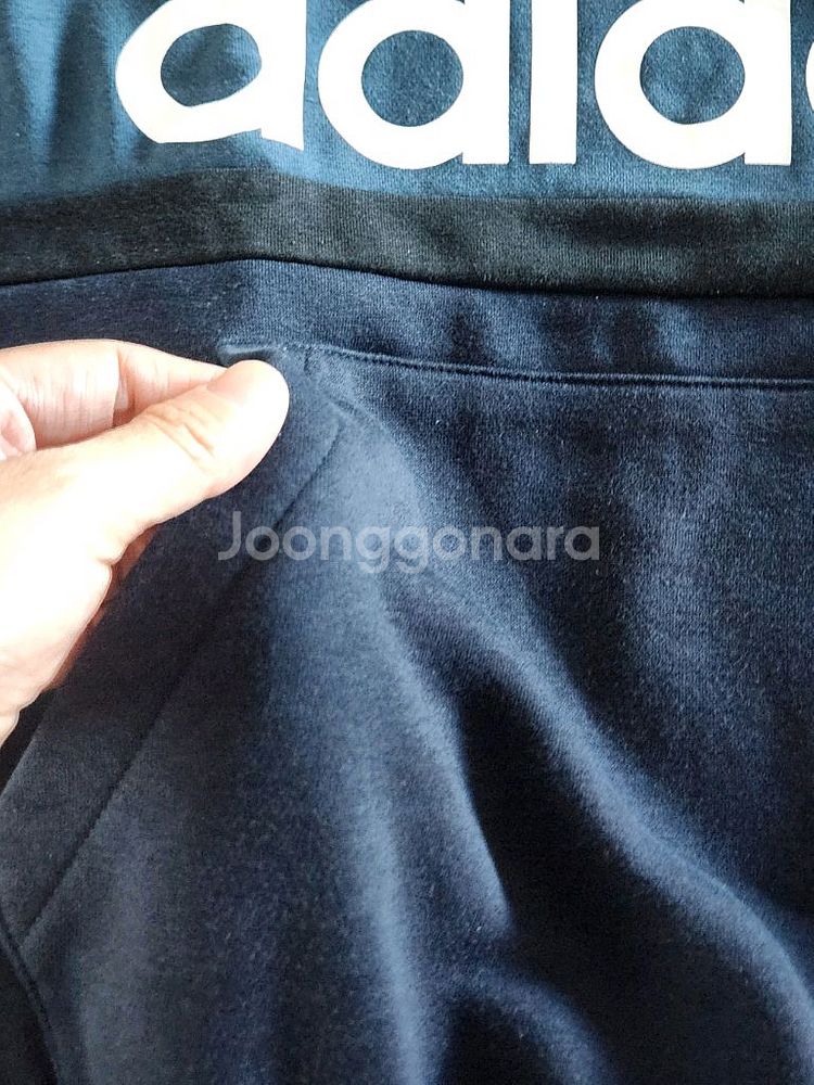 아디다스 기모 후드 맨투맨 티셔츠--5