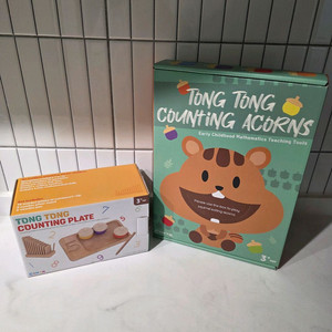 무료배송/가베가족 통통 카운팅 도토리 + 통통 카운팅 플레이트 팝니다 (수세기 교구)