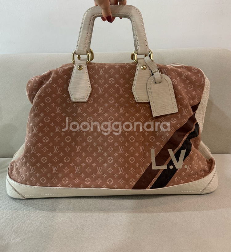 루이비통 로고 토트백--1