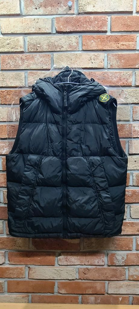 스톤아일랜드 크링클랩스 패딩 조끼 XL(95~100)블랙 이미지