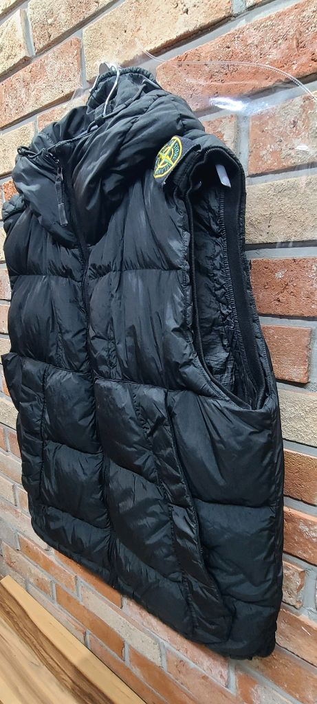 스톤아일랜드 크링클랩스 패딩 조끼 XL(95~100)블랙 이미지
