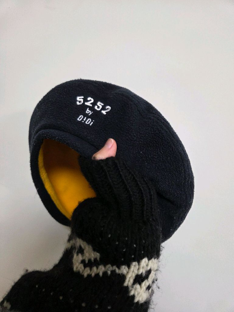 오아이오아이 oioi 리버시블 플리스 베레모 캉골 바잘 뉴스보이캡--2