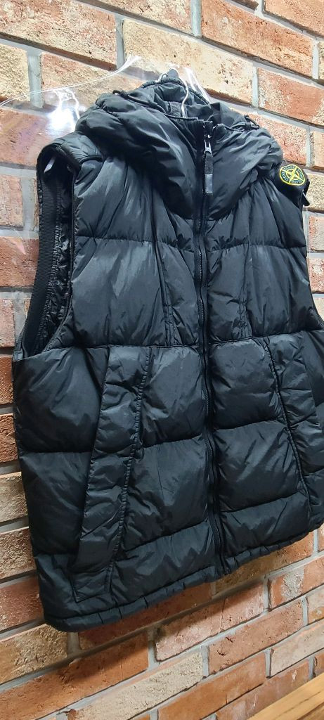 스톤아일랜드 크링클랩스 패딩 조끼 XL(95~100)블랙 이미지