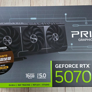 ASUS RTX 5070TI PRIME 그래픽카드 미개봉 팝니다.(김해)
