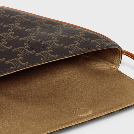 셀린느 트리오페 트라이앵글 크로스 숄더백--5