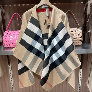 버버리 리버서블 울케이프 판초 브라운 40294061