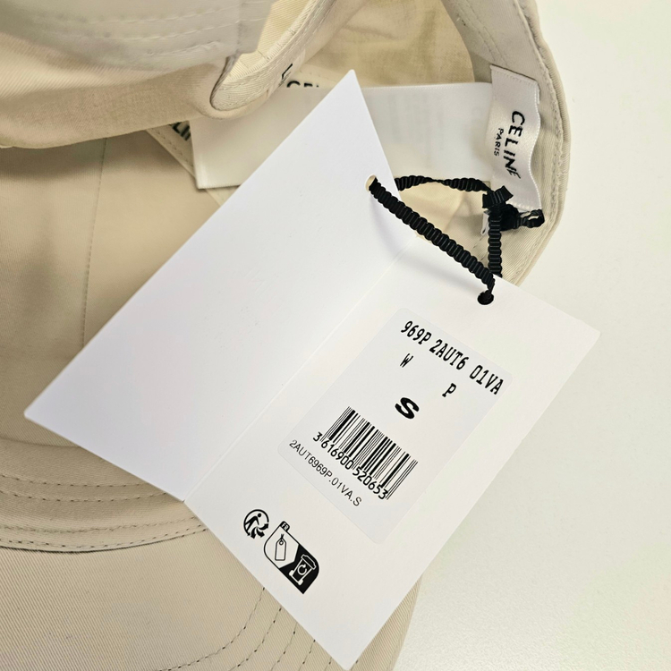 셀린느 트리오페 베이스볼 캡 바닐라 2AUT6969P.01VA--6