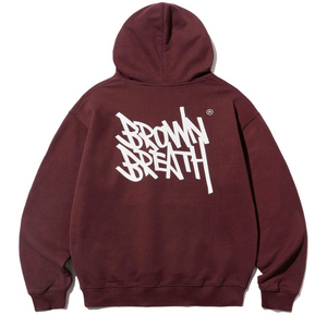 브라운브레스 버건디 후드티 XL