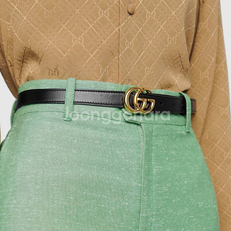 구찌 마몬트 벨트 2cm / 백화점 정품--1