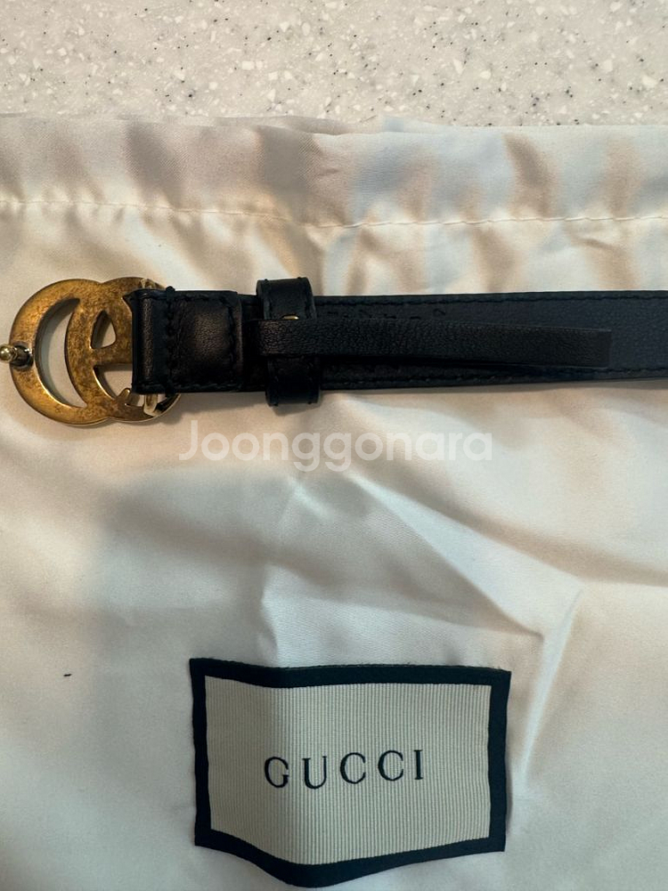 구찌 마몬트 벨트 2cm / 백화점 정품--3