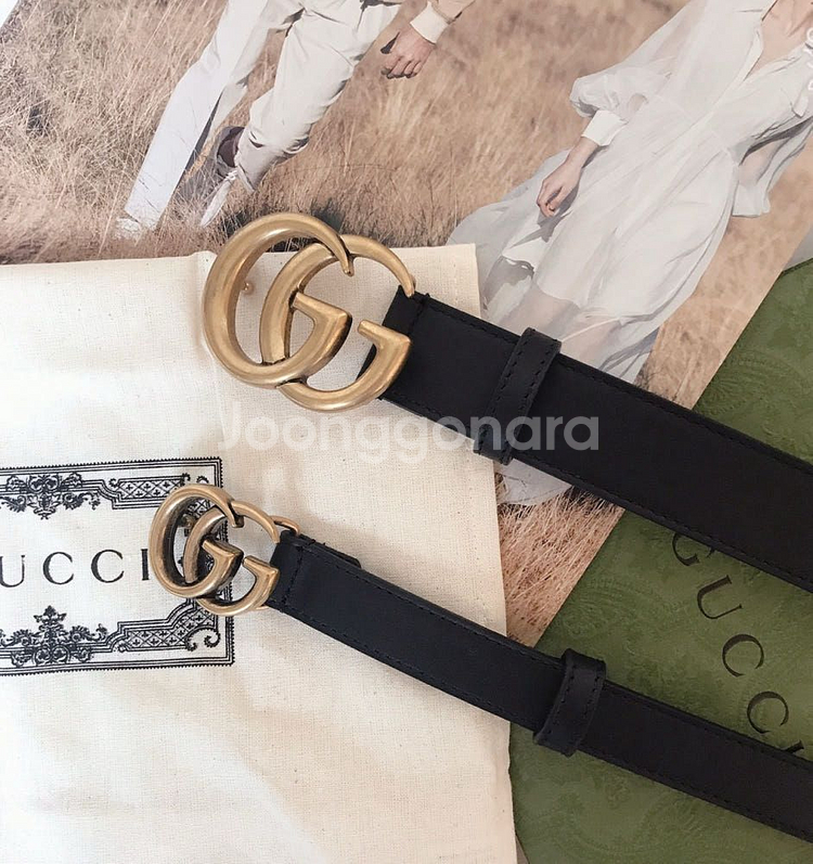 구찌 마몬트 벨트 2cm / 백화점 정품--7