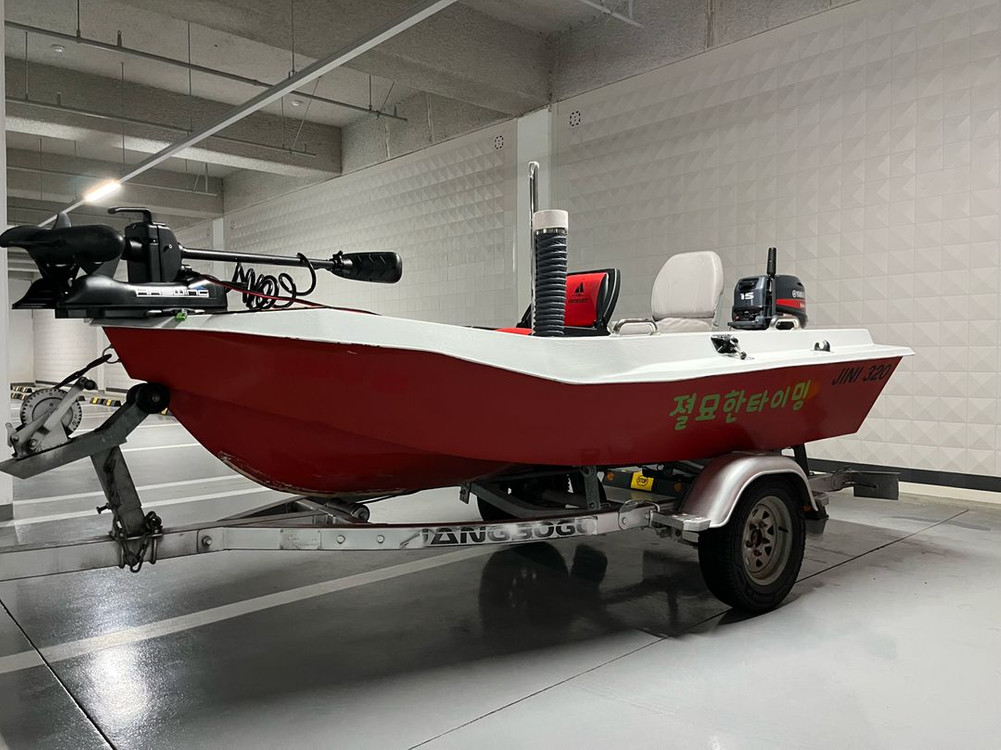 지니보트 하스윙 330트레일러 야마하15마력 이미지