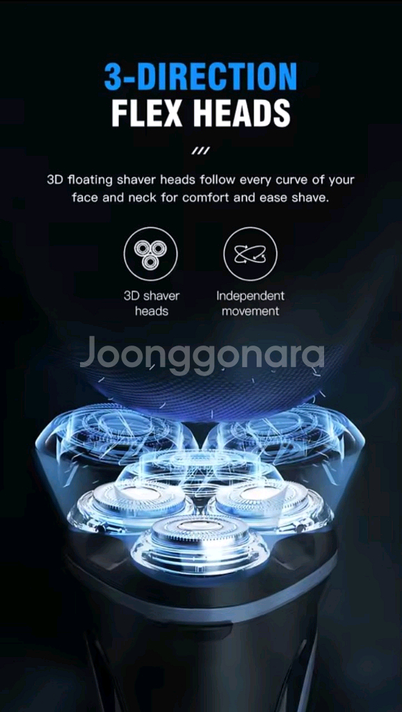 무선전기면도기 IPX7 완벽방수 헬릭스케어 에픽쉐이브--7