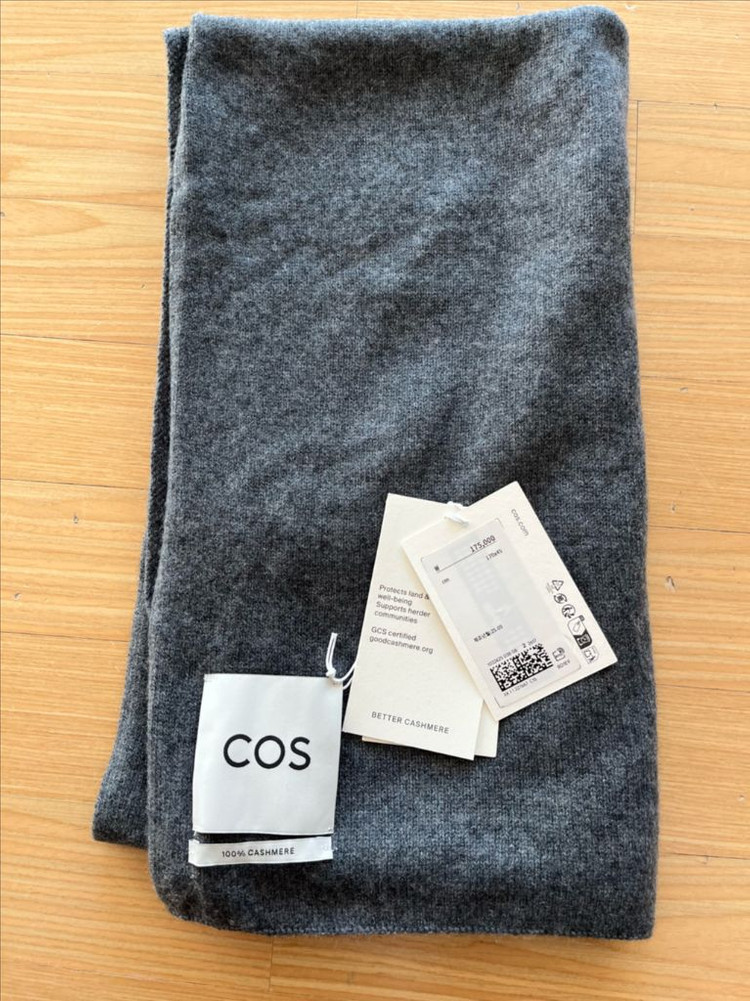 (새상품) cos 캐시미어 머플러 그레이--1