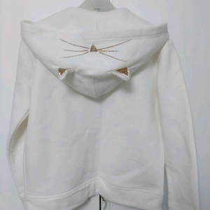 크루컷 여아 기모후드집업10y(고양이귀 후드티)