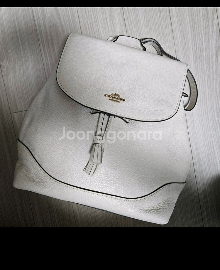 코치 엘르 가죽 백팩 (정품(새상품--0