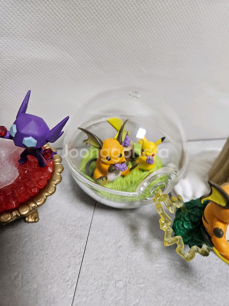포켓몬 리멘트 테라리움 스케일월드 피츄 피카츄 라이츄 플러시 마이농 포켓몬의숲 가챠 가샤폰 젬스폰 깜까미 피규어--5
