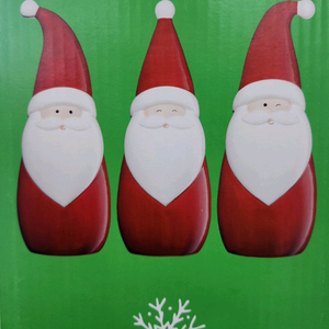 크리스마스 장식용 세라믹 산타 3종 세트미개봉 새 상품입니다.