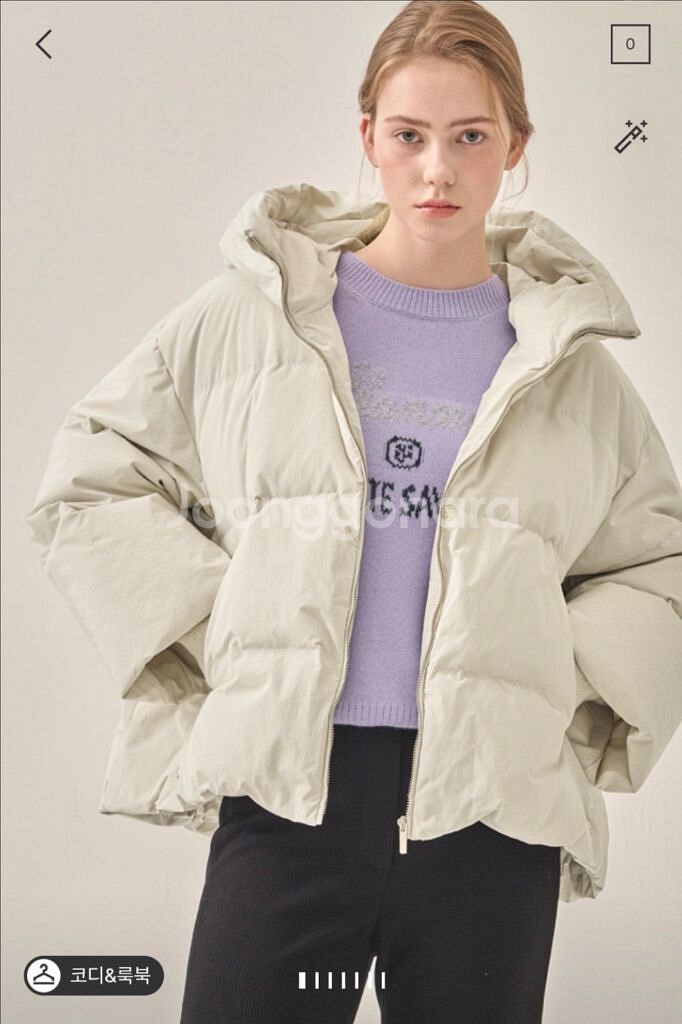 (새상품) 한섬 sjsj 구스 다운 패딩 점퍼 (시스템 타임 마인 랑방 더캐시미어)--3