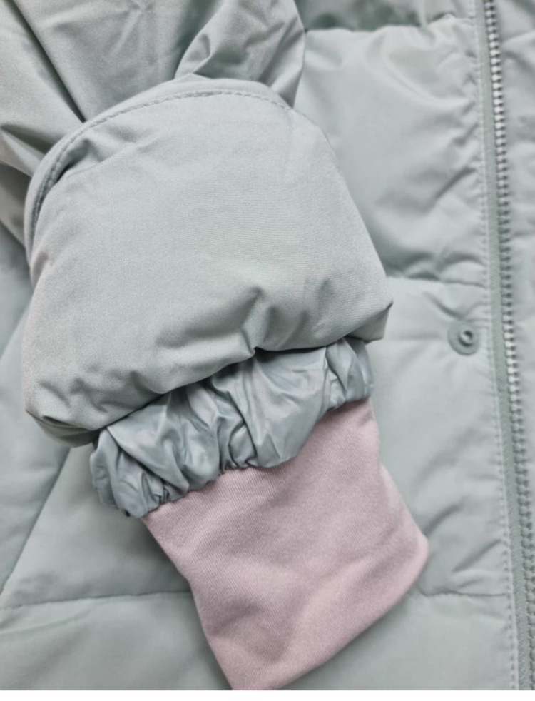 폴햄키즈 공용 구스 롱패딩 민트 150--4