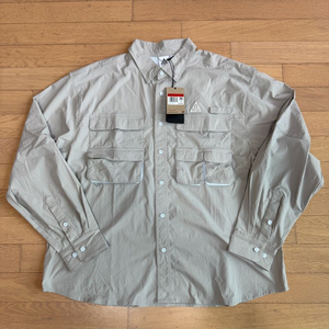 [L] 나이키 acg 드라이핏 ADV UV 오브 위버 롱슬리브 셔츠 그레이 (hj2465-009)