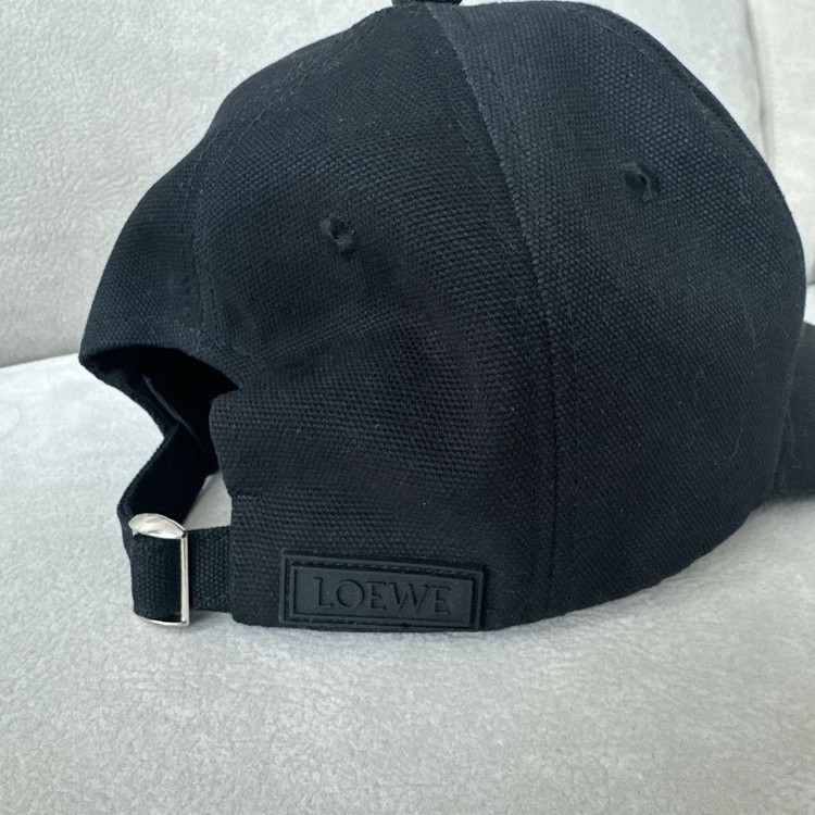 로에베 로고패치 캡모자 블랙 새상품--2