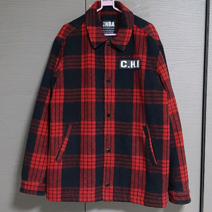 NBA두툼한누빔체크아우터