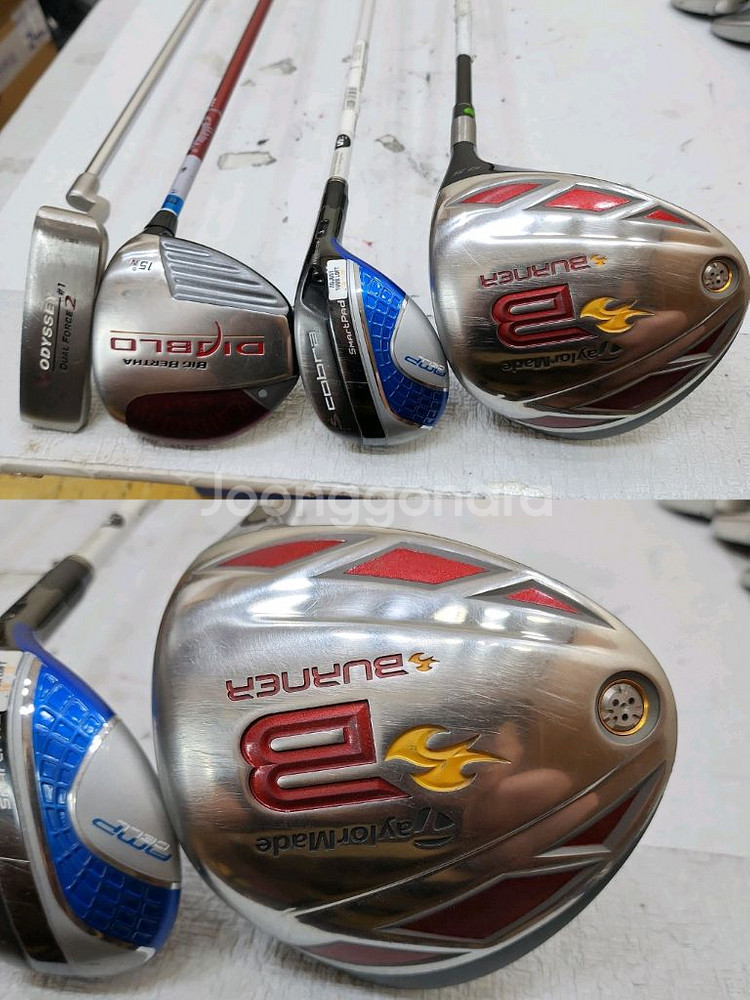 36만 캘러웨이 경량스틸 아이언 테일러메이드 등 남성용 중고골프채 풀세트--7