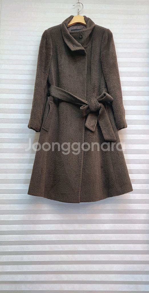 지고트> 수리알파카 벨티드 코트--0