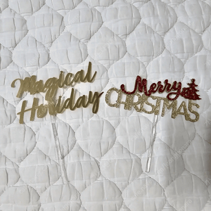 연말 크리스마스용 케이크 토퍼 2종