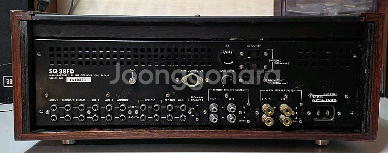 럭스만 SQ-38FD 진공관인티앰프 초민트급--4