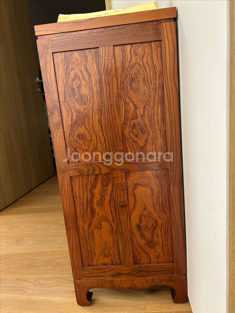 한국화 패턴 원목 서랍장(약징)--1