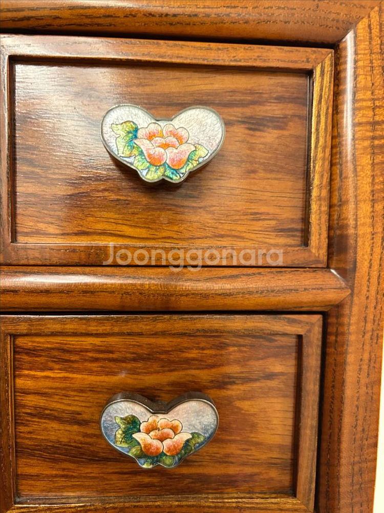 한국화 패턴 원목 서랍장(약징)--3