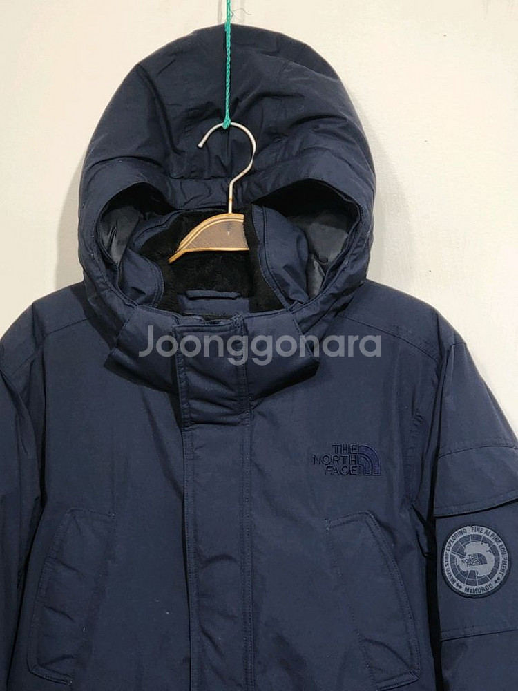 (95) 노스페이스 맥머도 패딩점퍼 네이비 거위털 구스다운 후드자켓--1
