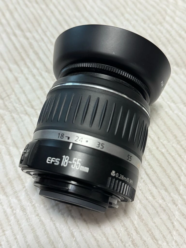 캐논 efs 18-55mm f/3.5-4.5 IS USM 렌즈 / 캐논 ew-60c - 안심되는 중고거래