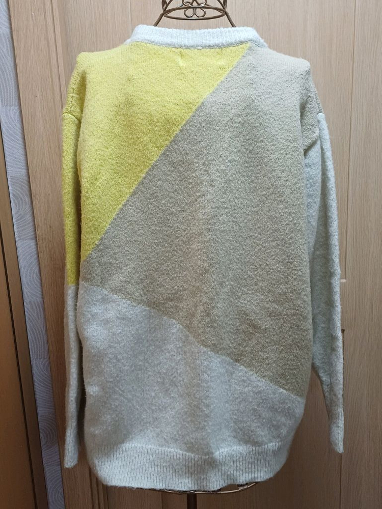 라퍼지스토어 LAFUDGE STORE 배색 니트 스웨터 L size 이미지