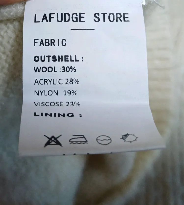 라퍼지스토어 LAFUDGE STORE 배색 니트 스웨터 L size 이미지