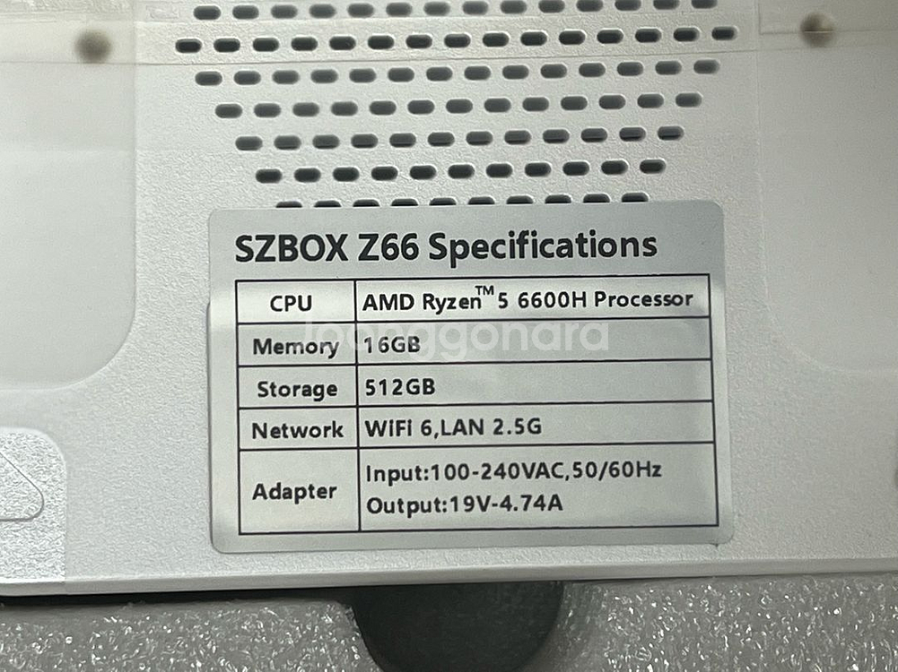 szbox z66 6600h 미니 pc--1