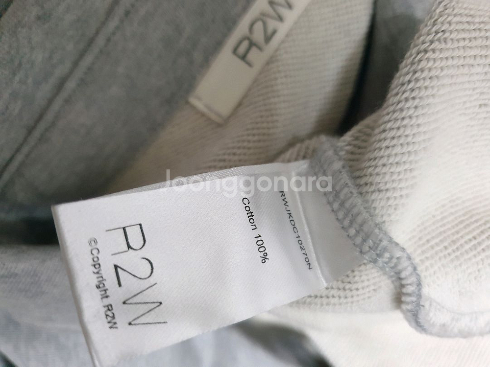 R2W 셔츠 면 티셔츠/프리--5