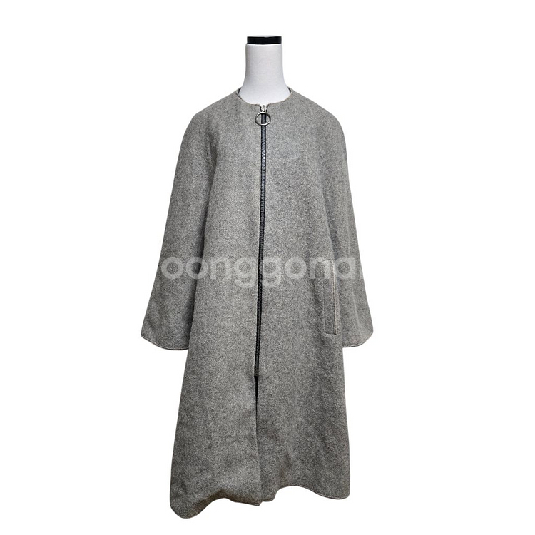 시스템 알파카 집업 코트 / 여성 코트--0