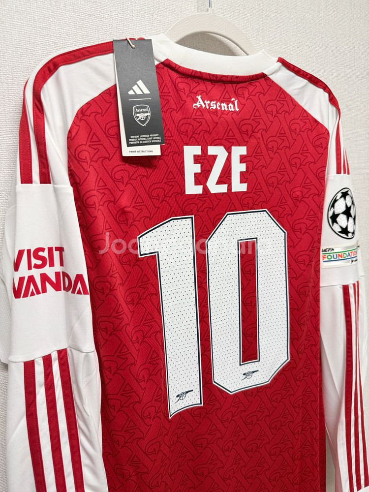 (새상품) 25-26 아스날 홈 긴팔 No.10 에제 정품 유니폼--6